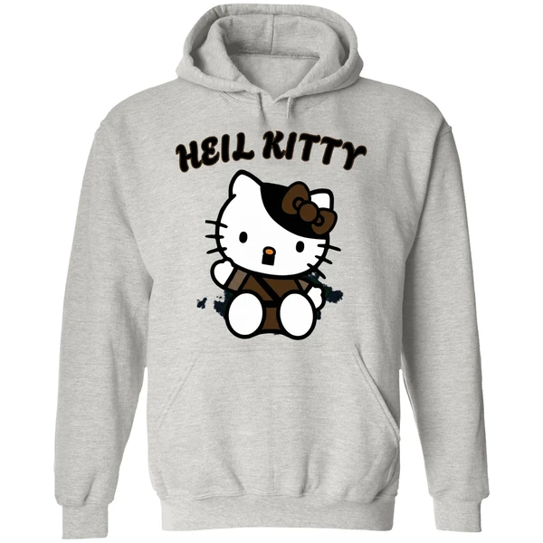 Heil Kitty Cartoon Hoodie - Image 9