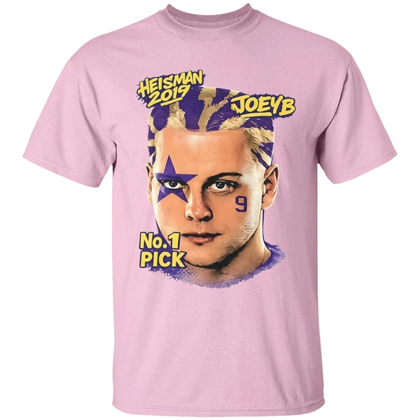 heisman 2019 joeyb no 1 pick shirt lightpink