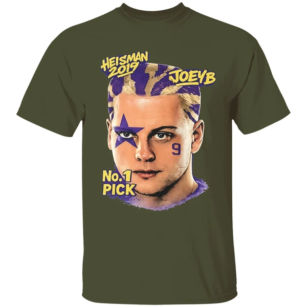 heisman 2019 joeyb no 1 pick shirt militarygreen
