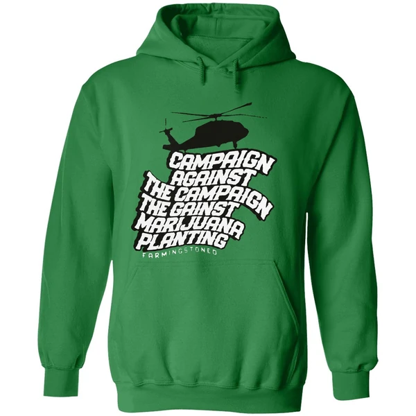 Helicopter Campaign Against The Campaign Against Marijuana Planting Hoodie - Image 2