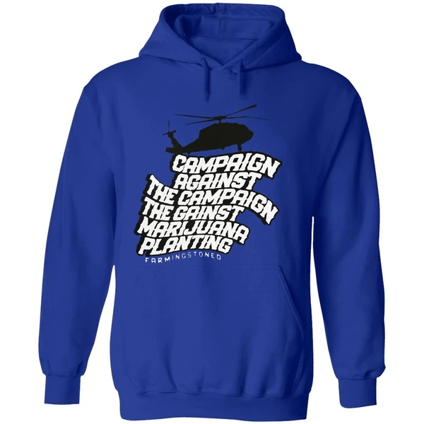 Helicopter Campaign Against The Campaign Against Marijuana Planting Hoodie - Image 7