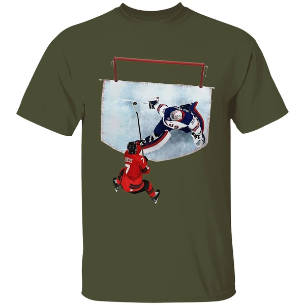 hellebuyck golden stop usa ice hockey 2026 winter olympic shirt militarygreen