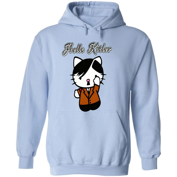 Hello Kitler Set Hitler Hoodie - Image 4