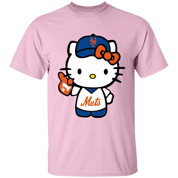 Hello Kitty New York Mets Baseball Shirt - Image 2