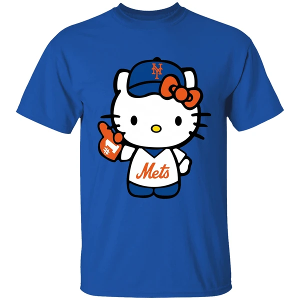 Hello Kitty New York Mets Baseball Shirt - Image 5