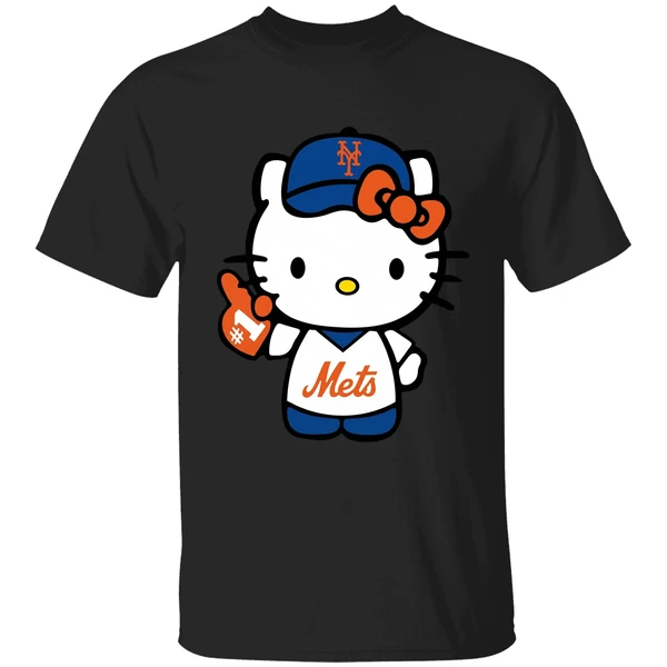 Hello Kitty New York Mets Baseball Shirt - Image 7