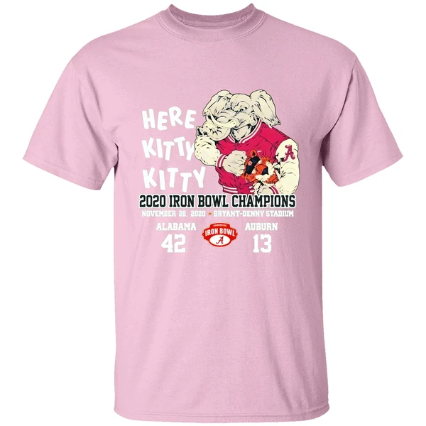 Here Kitty Kitty 2020 Iron Bowl Champions Alabama Auburn Shirt Here Kitty Kitty 2020 Iron Bowl Champions Alabama Auburn Shirt