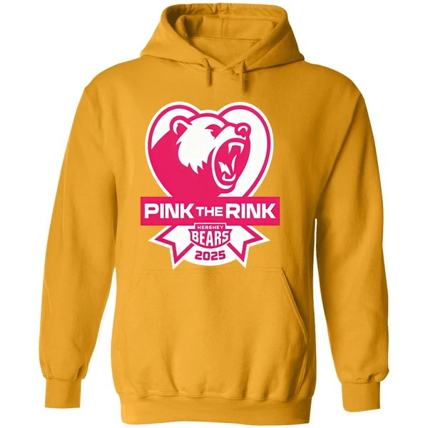 Hershey Bears Pink The Rink Breast Cancer Awareness Hoodie