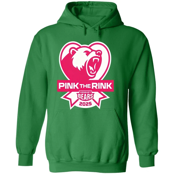 Hershey Bears Pink The Rink Breast Cancer Awareness Hoodie - Image 2