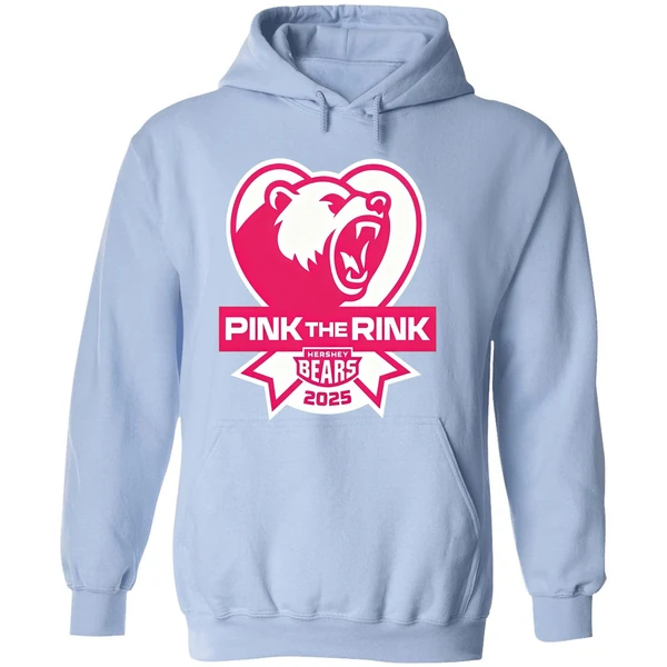 Hershey Bears Pink The Rink Breast Cancer Awareness Hoodie - Image 4