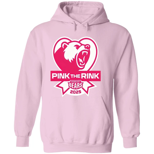 Hershey Bears Pink The Rink Breast Cancer Awareness Hoodie - Image 5