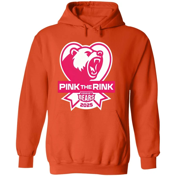 Hershey Bears Pink The Rink Breast Cancer Awareness Hoodie - Image 6