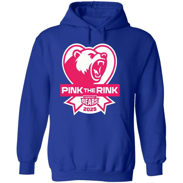 Hershey Bears Pink The Rink Breast Cancer Awareness Hoodie - Image 7