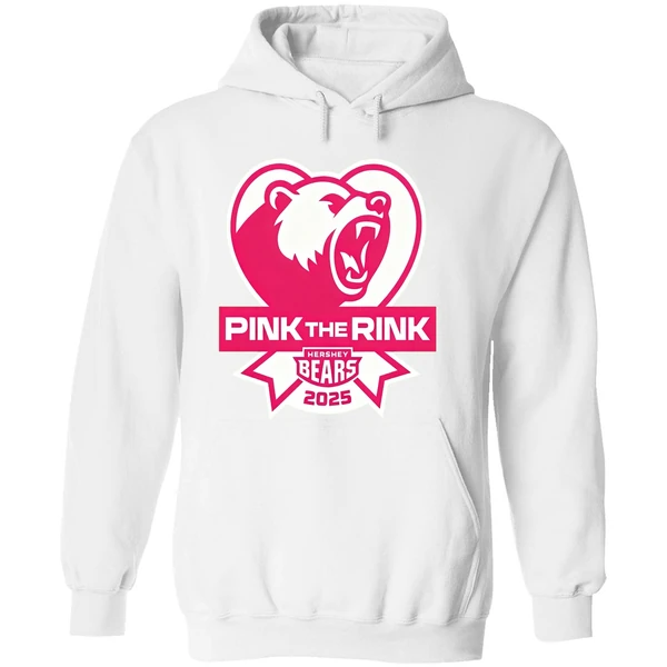 Hershey Bears Pink The Rink Breast Cancer Awareness Hoodie - Image 8