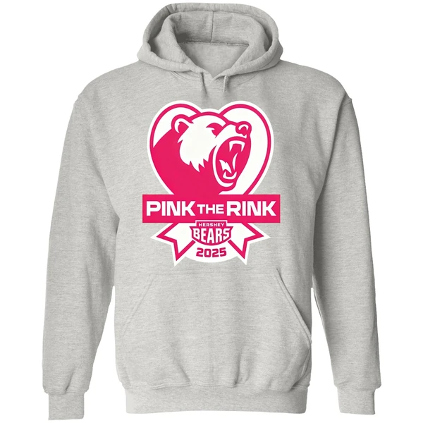 Hershey Bears Pink The Rink Breast Cancer Awareness Hoodie - Image 9