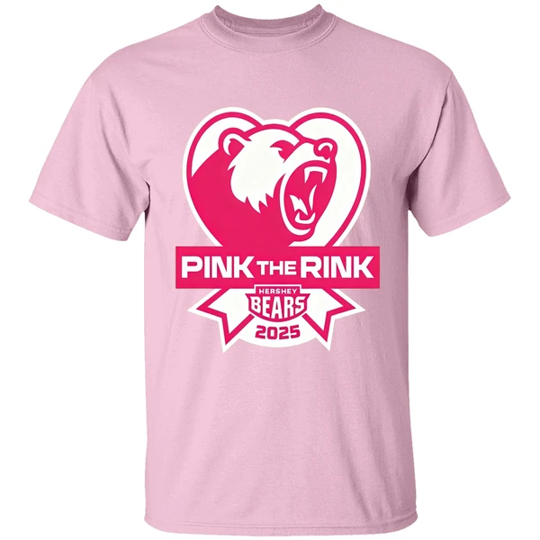 Hershey Bears Pink The Rink Breast Cancer Awareness Shirt - Image 2