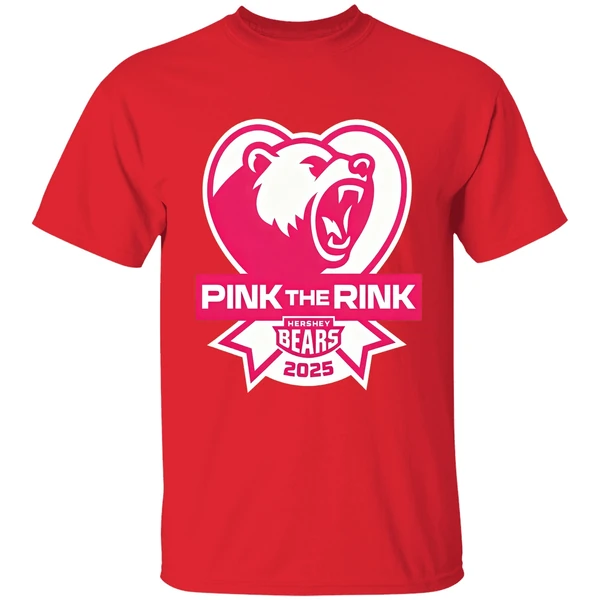 Hershey Bears Pink The Rink Breast Cancer Awareness Shirt - Image 4