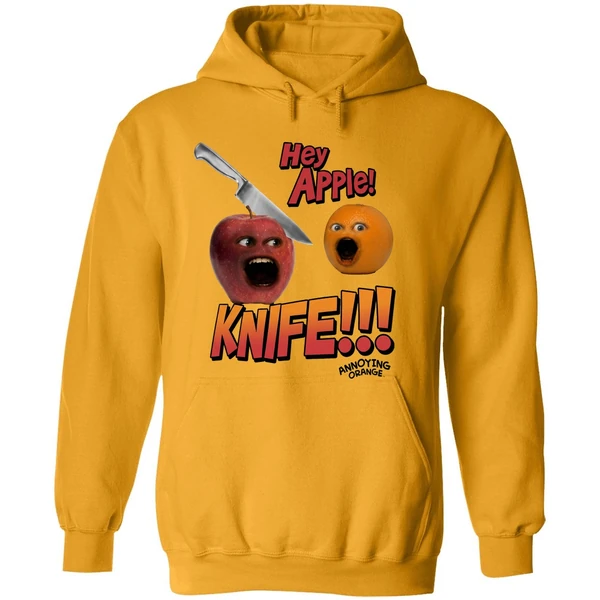 Hey Apple Knife Annoying Orange Hoodie
