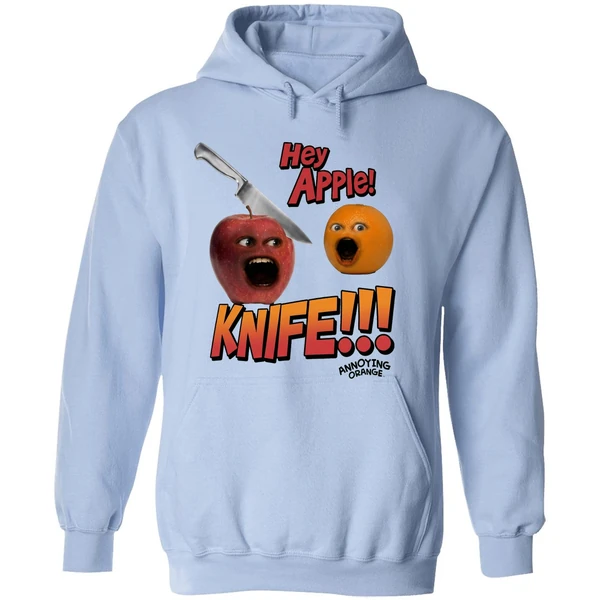 Hey Apple Knife Annoying Orange Hoodie - Image 4