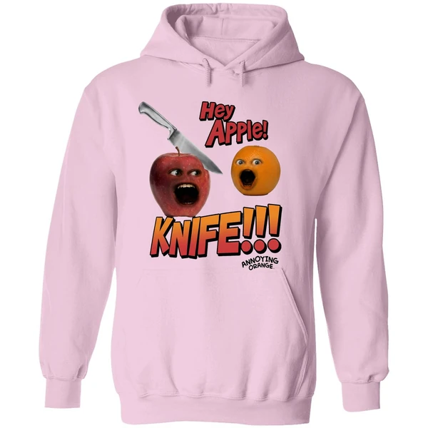 Hey Apple Knife Annoying Orange Hoodie - Image 5