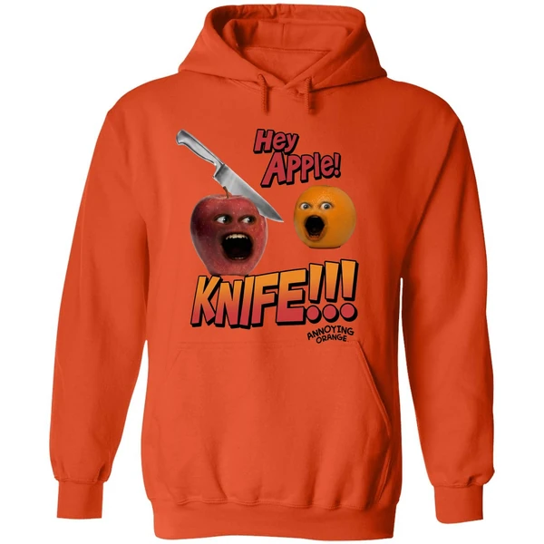 Hey Apple Knife Annoying Orange Hoodie - Image 6