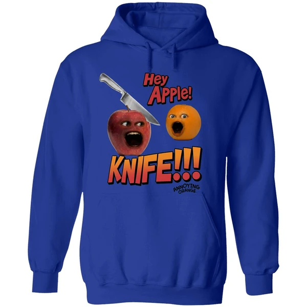 Hey Apple Knife Annoying Orange Hoodie - Image 7