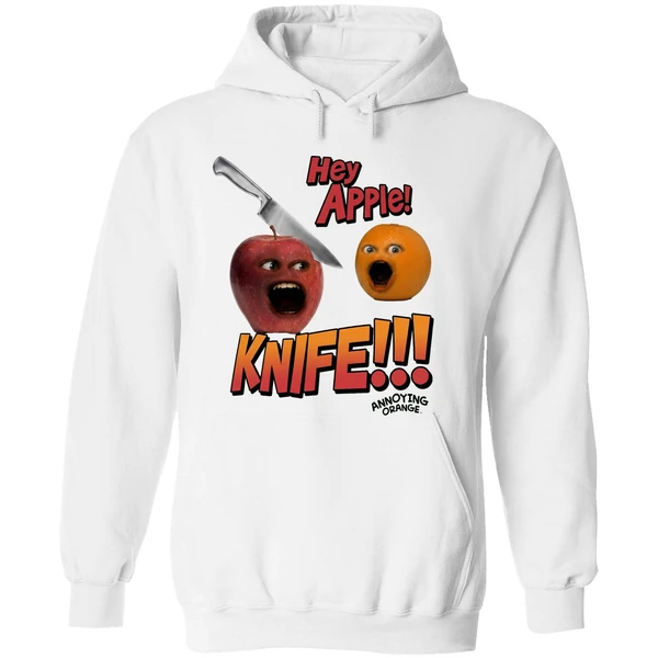Hey Apple Knife Annoying Orange Hoodie - Image 8