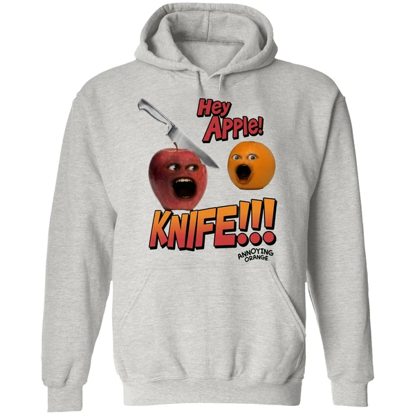 Hey Apple Knife Annoying Orange Hoodie - Image 9