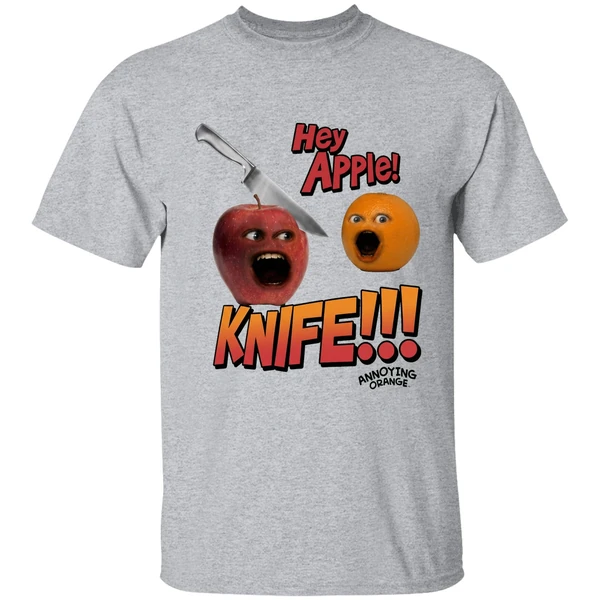 hey apple knife annoying orange shirt sportgrey