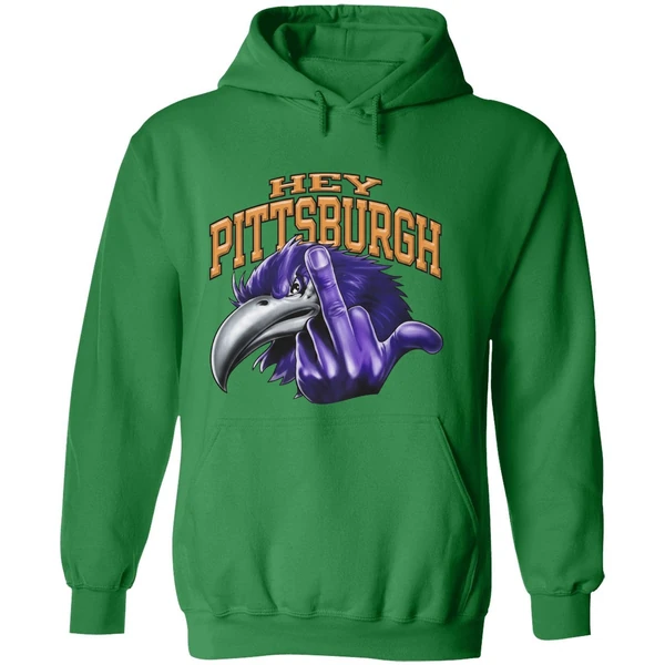Hey Pittsburgh Baltimore Ravens Middle Finger Hoodie - Image 2