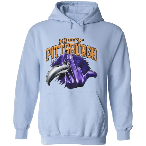 Hey Pittsburgh Baltimore Ravens Middle Finger Hoodie - Image 4