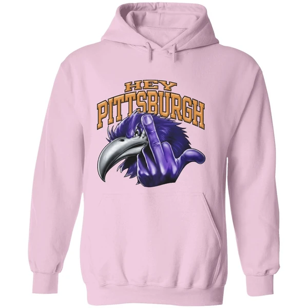 Hey Pittsburgh Baltimore Ravens Middle Finger Hoodie - Image 5