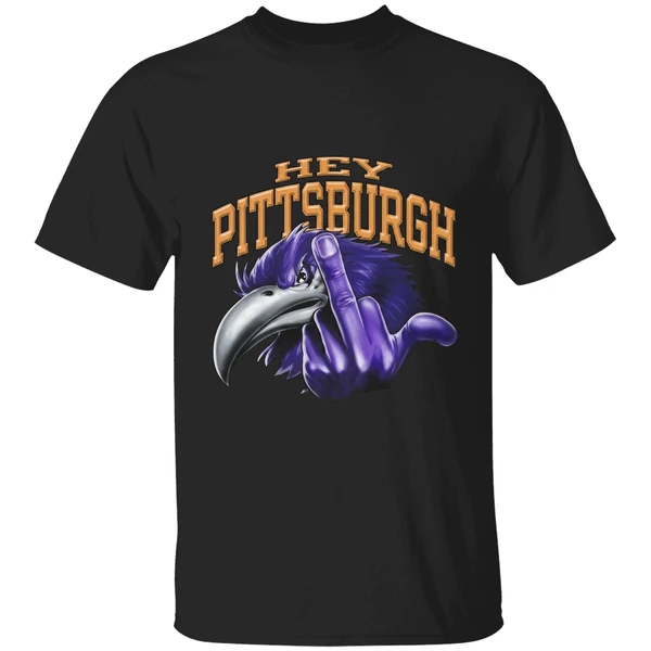 Hey Pittsburgh Baltimore Ravens Middle Finger Shirt