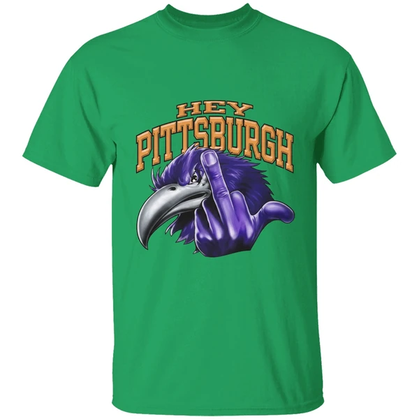 Hey Pittsburgh Baltimore Ravens Middle Finger Shirt - Image 2