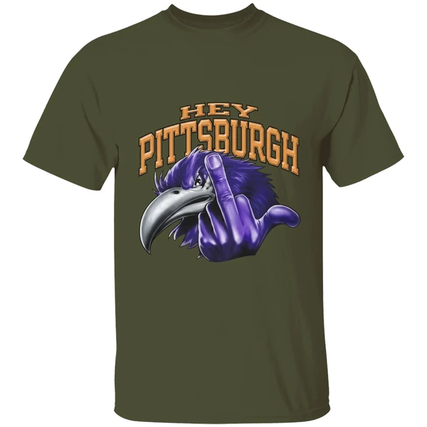 Hey Pittsburgh Baltimore Ravens Middle Finger Shirt - Image 4