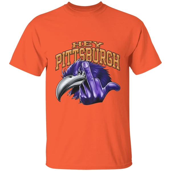 Hey Pittsburgh Baltimore Ravens Middle Finger Shirt - Image 6