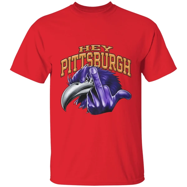 Hey Pittsburgh Baltimore Ravens Middle Finger Shirt - Image 7