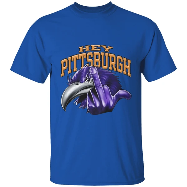 Hey Pittsburgh Baltimore Ravens Middle Finger Shirt - Image 8