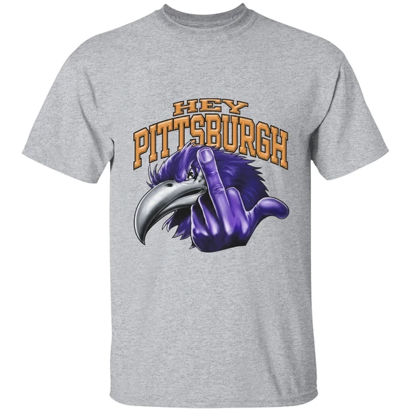 Hey Pittsburgh Baltimore Ravens Middle Finger Shirt - Image 9