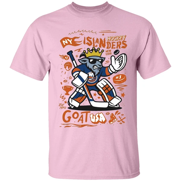 hockey ny islanders goat usa holiday shirt lightpink