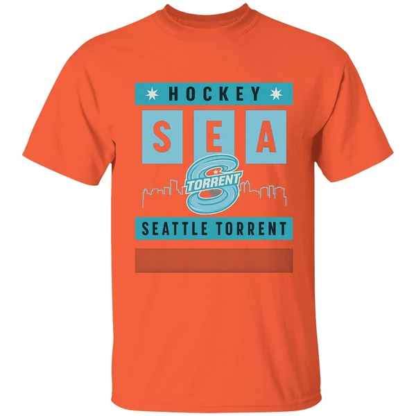 Hockey Sea City Skyline Seattle Torrent Shirt - Image 5