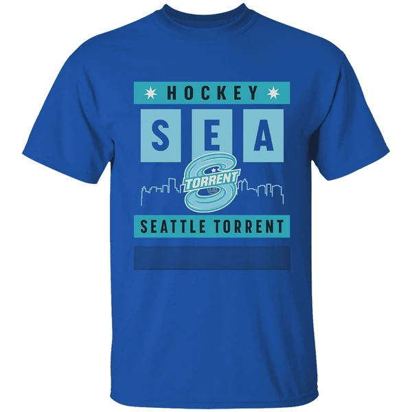 Hockey Sea City Skyline Seattle Torrent Shirt - Image 7