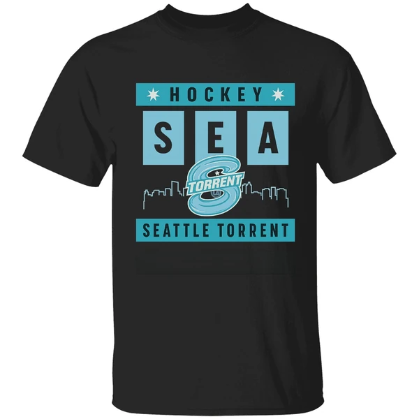 Hockey Sea City Skyline Seattle Torrent Shirt - Image 8
