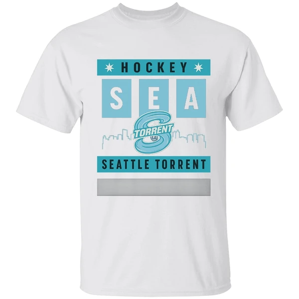 Hockey Sea City Skyline Seattle Torrent Shirt - Image 9
