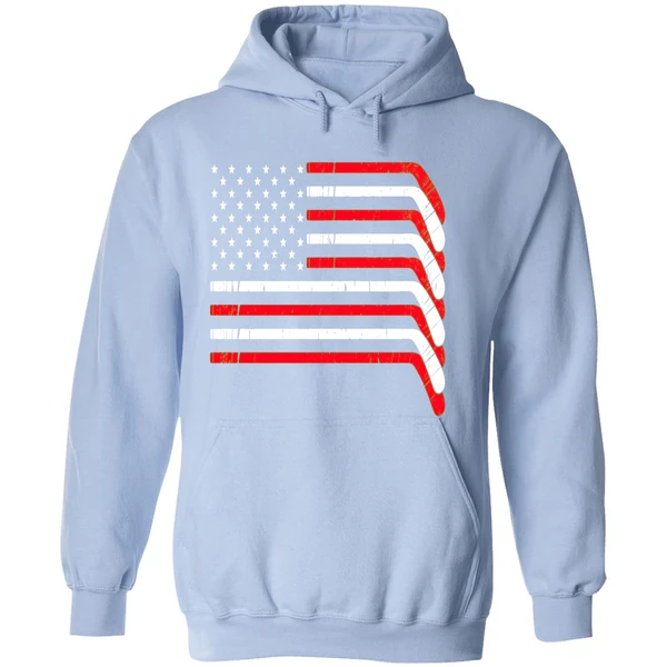 Hockey Stick Usa American Flag 2026 Hoodie - Image 4