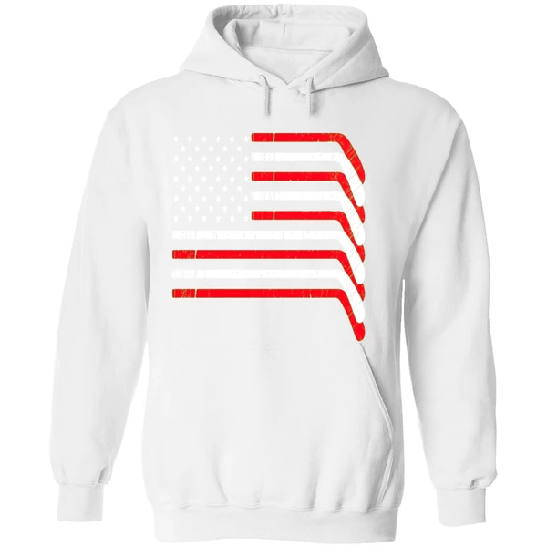 Hockey Stick Usa American Flag 2026 Hoodie - Image 8