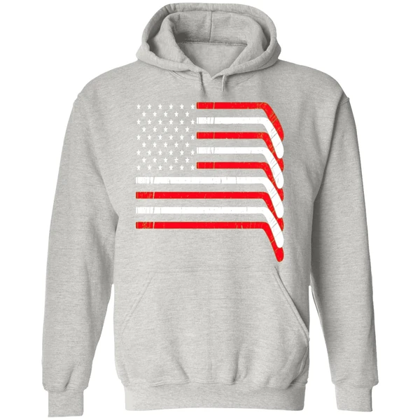Hockey Stick Usa American Flag 2026 Hoodie - Image 9