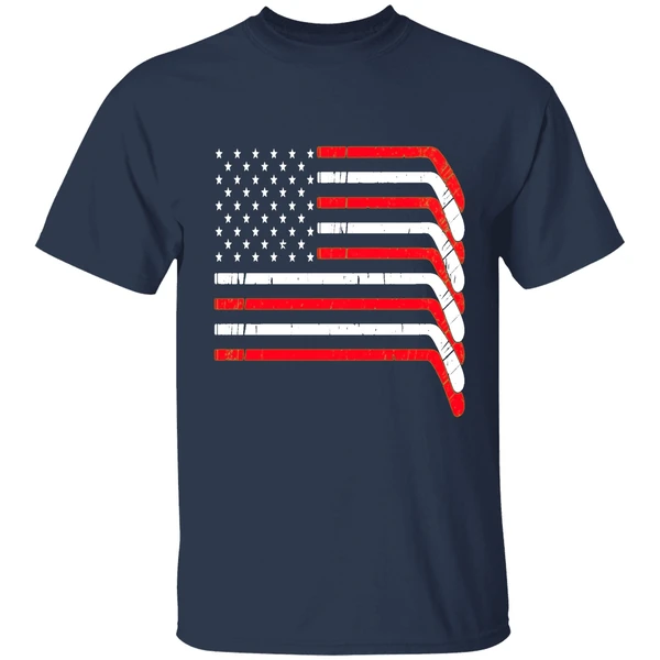 Hockey Stick Usa American Flag 2026 Shirt - Image 5