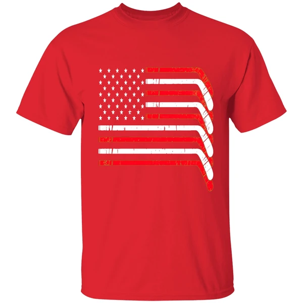 Hockey Stick Usa American Flag 2026 Shirt - Image 7