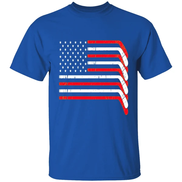 Hockey Stick Usa American Flag 2026 Shirt - Image 8